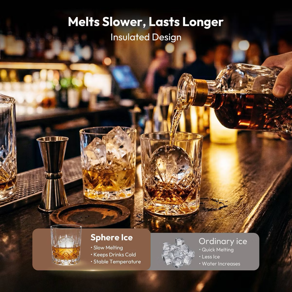 $399 EUHOMY Portable Sphere Ice Maker IM024-SBL