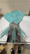 Silicone Spatula Set, Heat Resistant Turquoise
