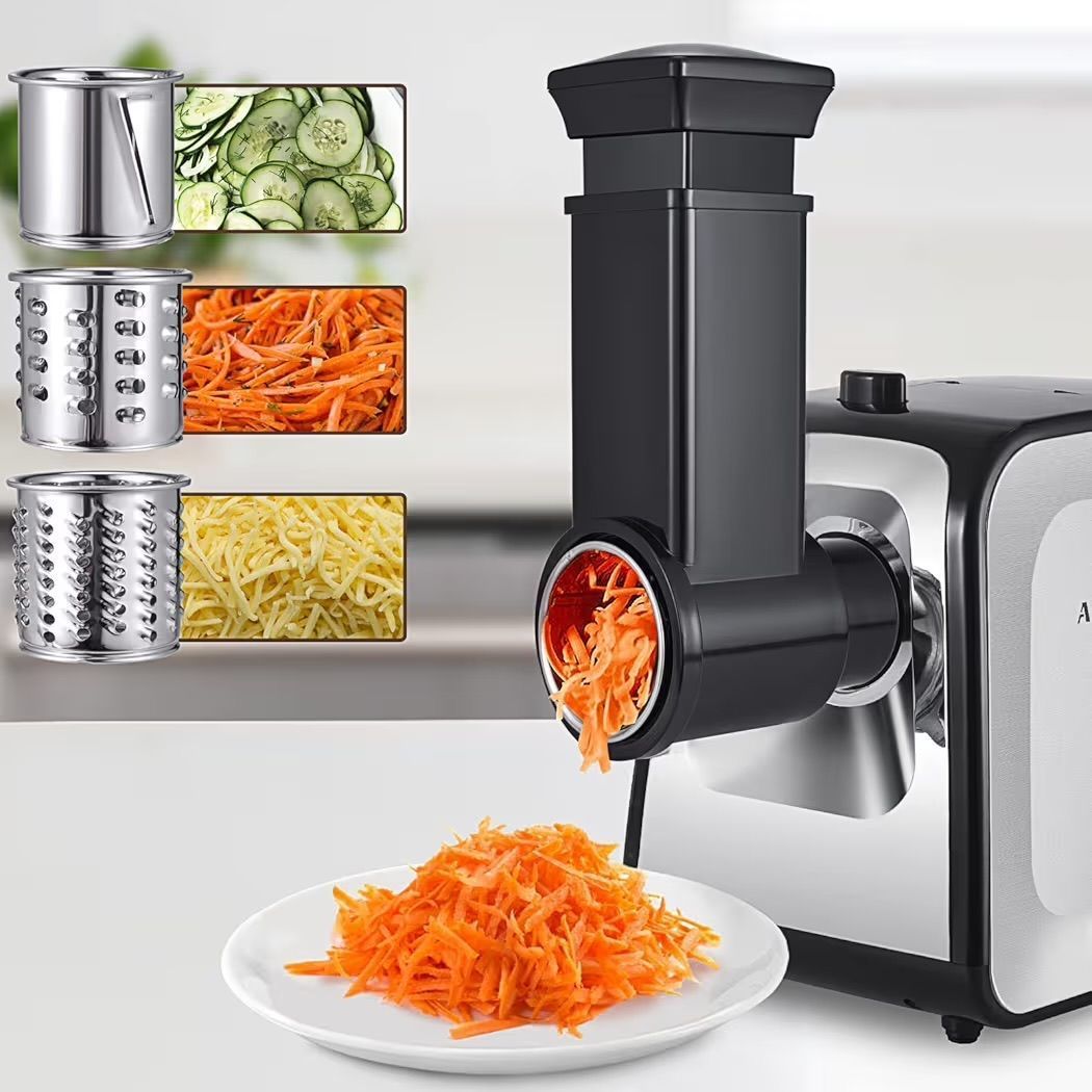 Meat Grinder, Sausage Stuffer, [2800W Max] Electric Meat Mincer with Stainless Steel Blades & 3 Grinding Plates,Sausage Maker & Kubbe Kit for Hom