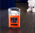ORANGE Electric Dual-arc Lighter, Windproof, Type-C Charging, Battery Level Display, Transparent Casing