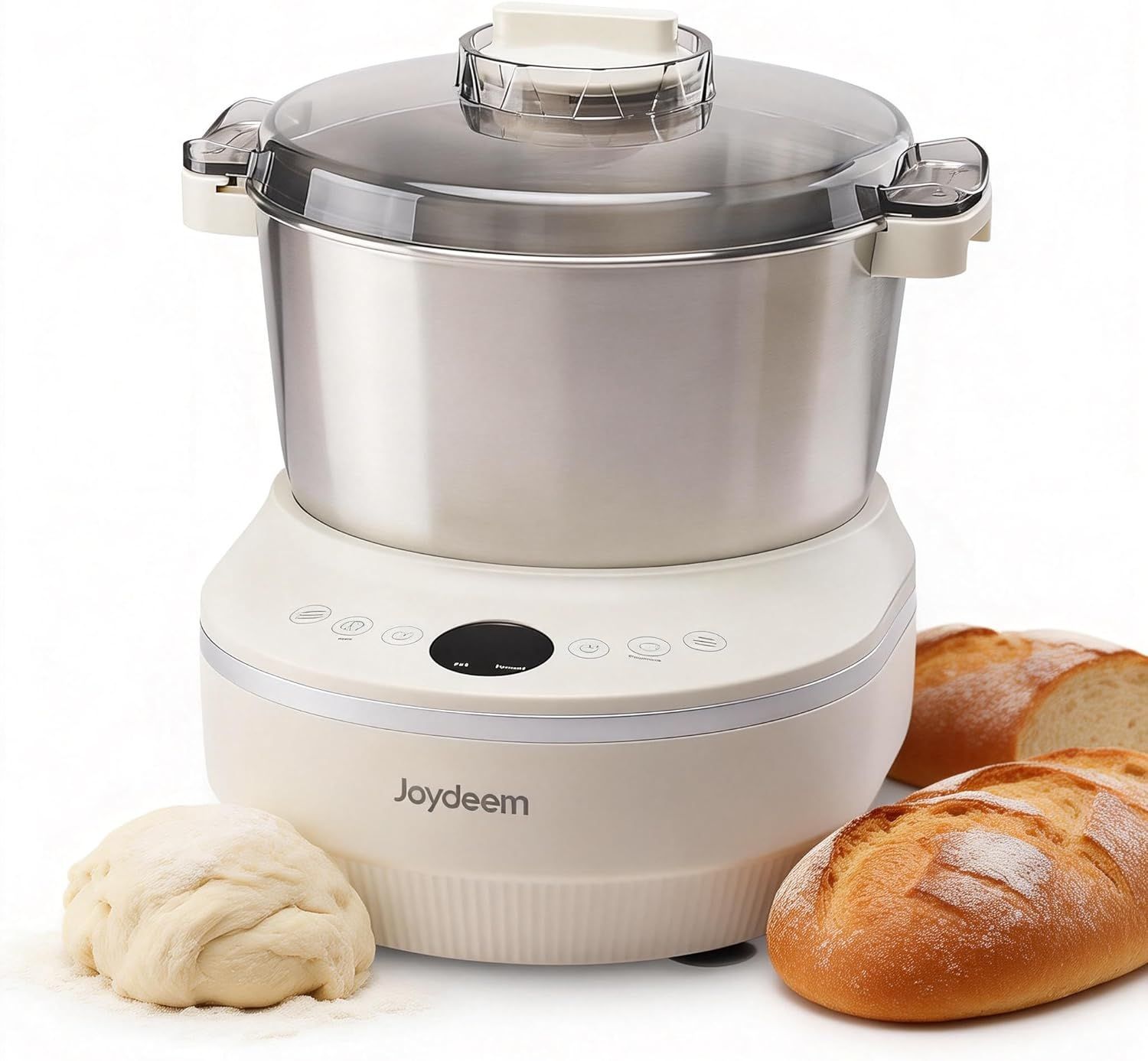 Joydeem Electric Dough Maker with Ferment Function, 5.3Qt Dough Mixer Machine, Perfect for Bread Pizza Roti Dumpling Dough & Sourdough