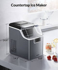 Silonn Ice Makers Countertop Auto Self Cleaning
