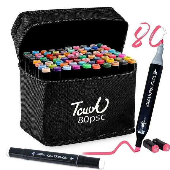 80pc Dual Tip Markers