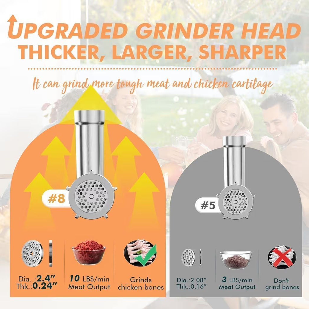 ALTRA LIFE Meat Grinder, [3200W Max] Electric Heavy Duty Sausage Stuff with 2 Stainless Steel Blades and 3 Grindin