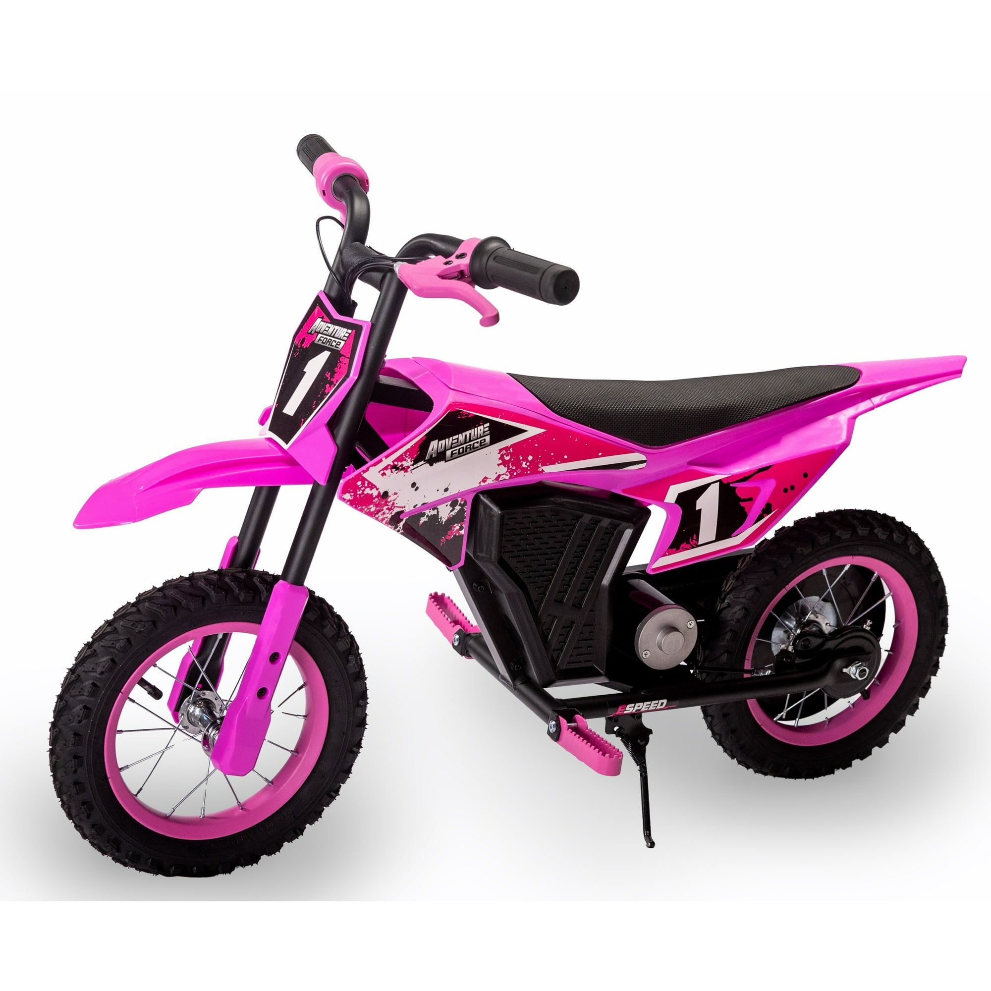 $200 Adventure Force 12V Electric Dirt Bike, Kids Battery Powered Ride on, Ages 5 Years and up, Pink