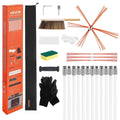 $58 VEVOR Chimney Sweep Kit Chimney Cleaning Kit with Bristle Replacements Goggles