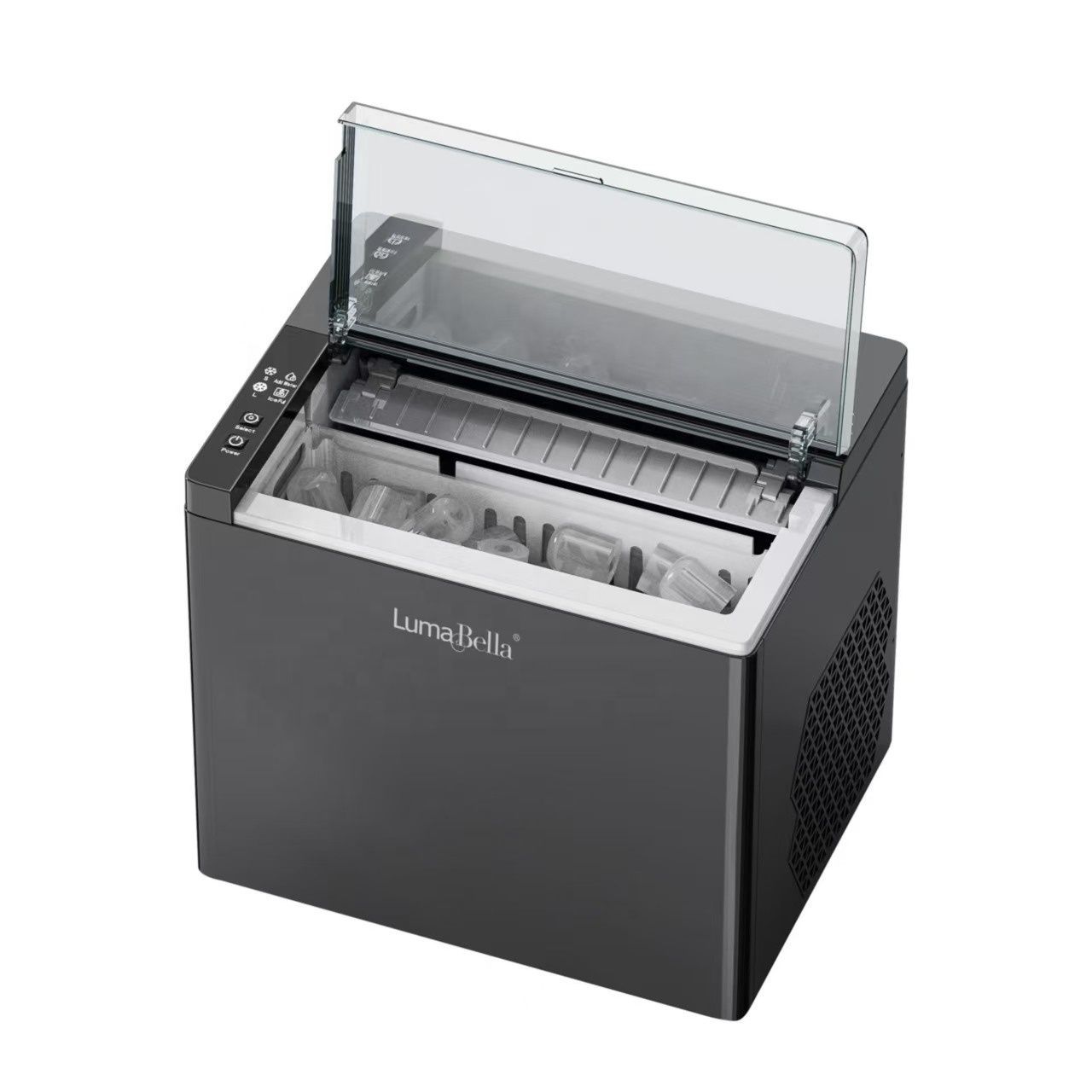 Countertop Ice Maker, Self Cleaning, 2 Sizes, One Touch Operation