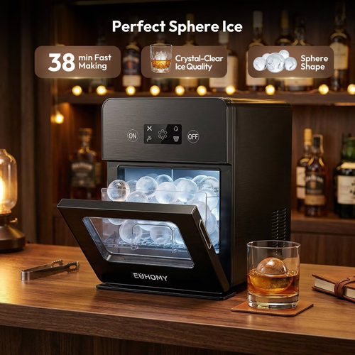 $399 EUHOMY Portable Sphere Ice Maker IM024-SBL