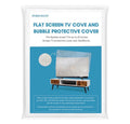Foam Flat Screen TV Cover and Bubble TV Protective Cover Fits Up to 65''W x 36''H