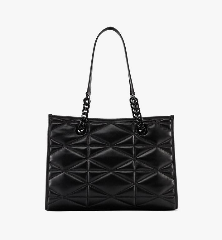 Mcm Travia Large Quilted Leather Tote