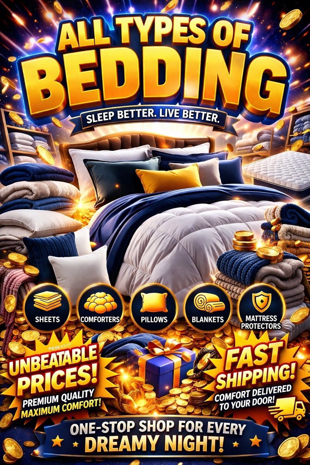 RANDOM BEDDING PULL