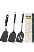 Silicone Spatula Set, Heat Resistant BLACK