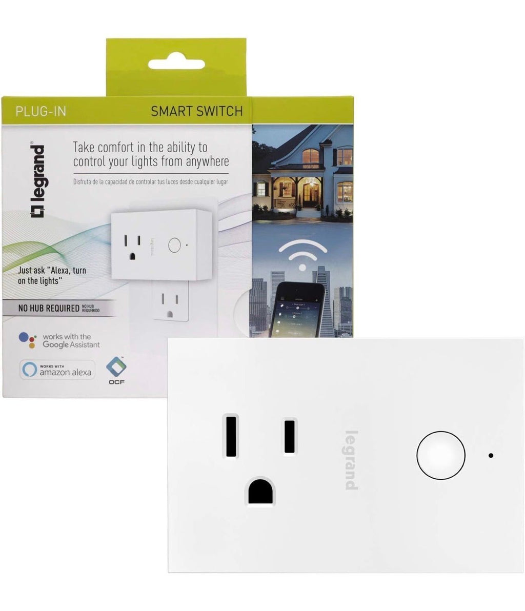 Legrand WWP10 Radiant Smart Wifi Smart Plug White Electrical and Electronics Plug-in Controls Smart Plugs