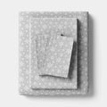 Full Christmas Cotton Sateen Sheet Set Gray Snowflake - Wondershop™