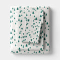 King Christmas Holiday Cotton Sateen Sheet Set Tree Scene - Wondershop™
