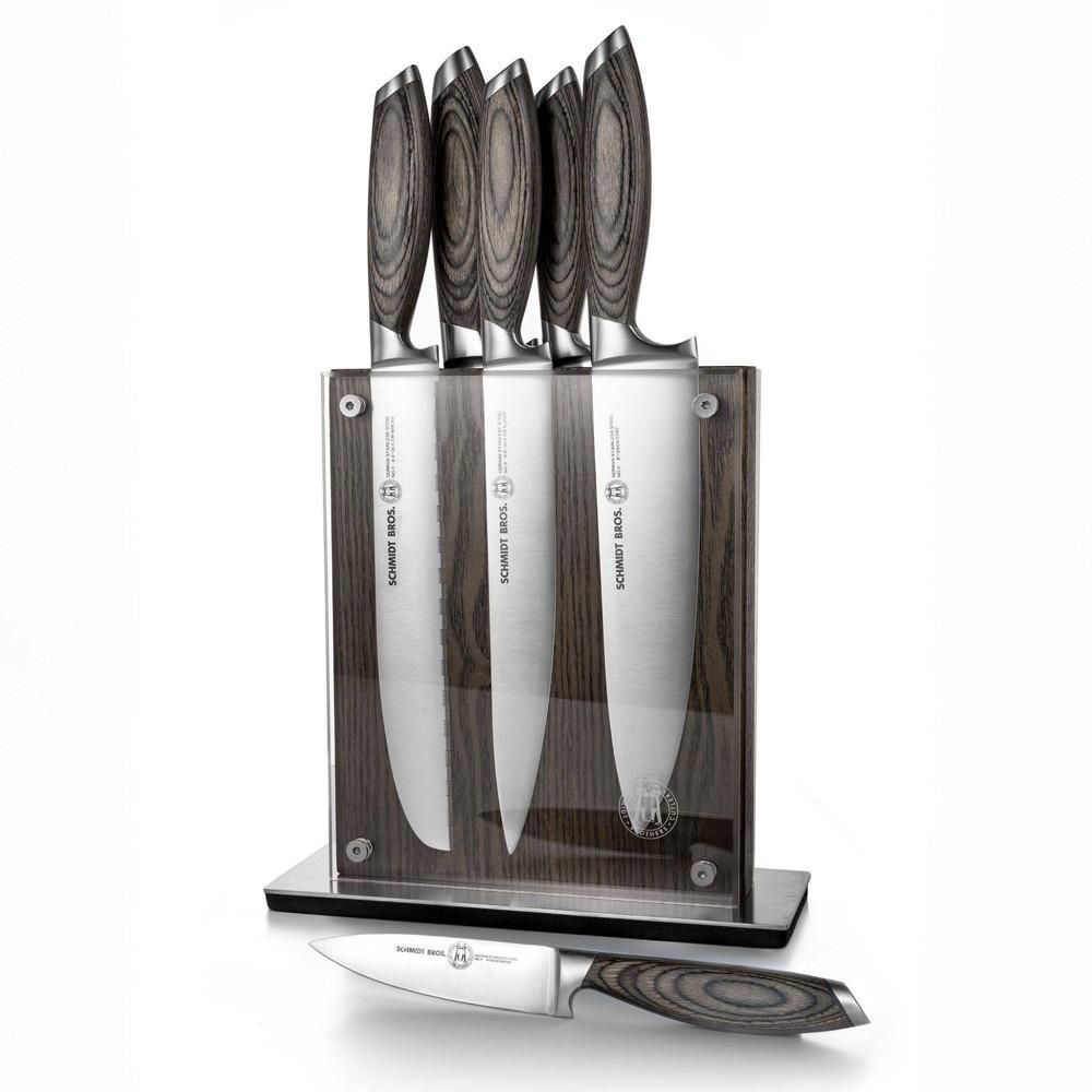 Schmidt Brothers Cutlery Bonded Ash 7pc Knife Block Set