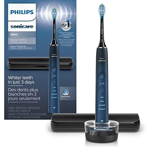Philips Sonicare 9000 Special Edition Rechargeable Toothbrush, Blue Black, (HX9911/92)