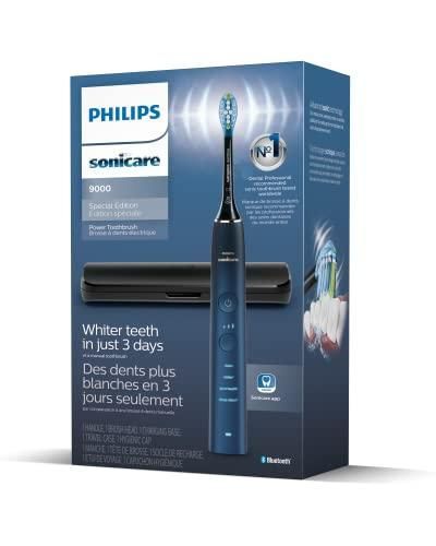 Philips Sonicare 9000 Special Edition Rechargeable Toothbrush, Blue Black, (HX9911/92)