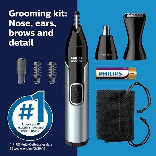 Philips Norelco Electric Nose Trimmer 5000, One Size, Silver