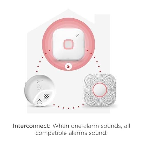 First Alert SC5 Hardwire Smart 2-in-1 Smoke and CO Alarm with Voice Alerts and Battery Backup