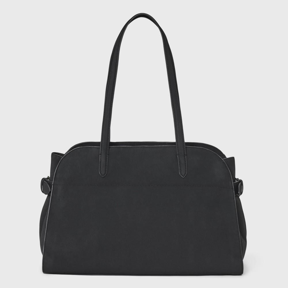Solid Soft Satchel Handbag - a New Day™ Black