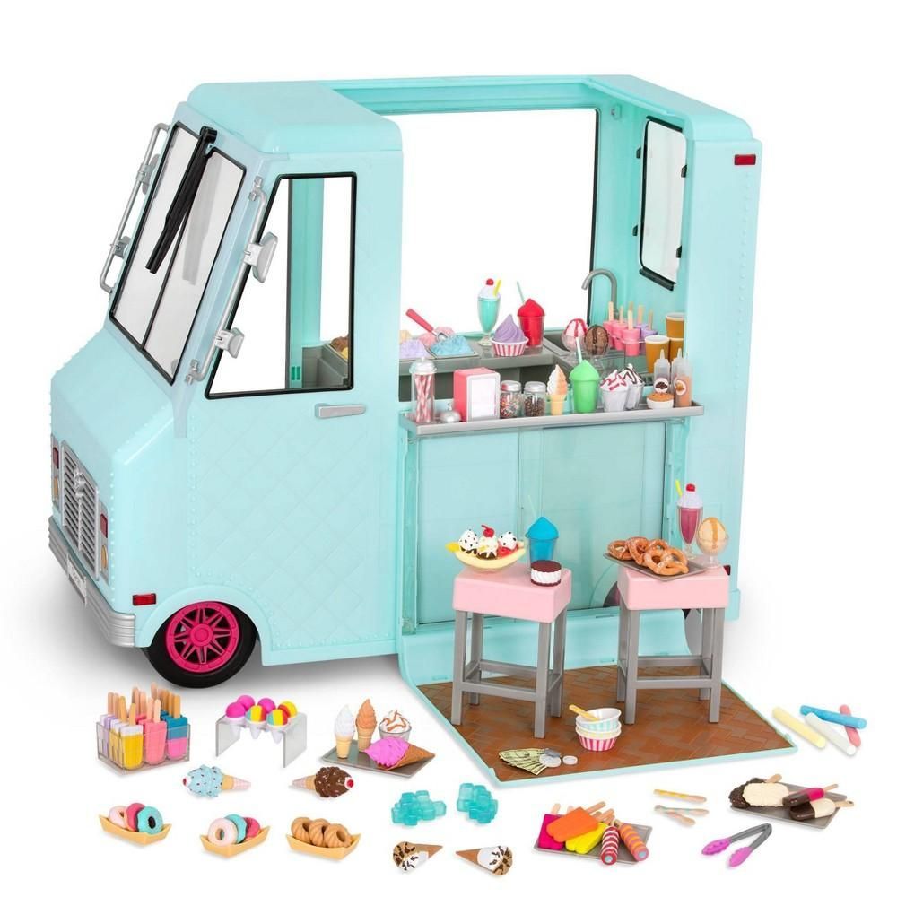 Our Generation Dolls Sweet Stop Ice Cream Truck for Dolls  18