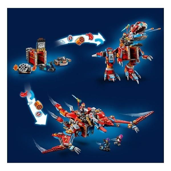 LEGO DREAMZzz Cooper’s Robot Dinosaur C-Rex Toy  Transforms from a Pterodactyl to a T-Rex  71484