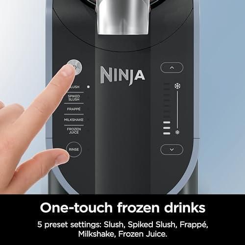 Ninja Slushi 5-in-1 Professional Frozen Drink Maker with 5 Preset Programs, 88oz FS301: Metal & Plas