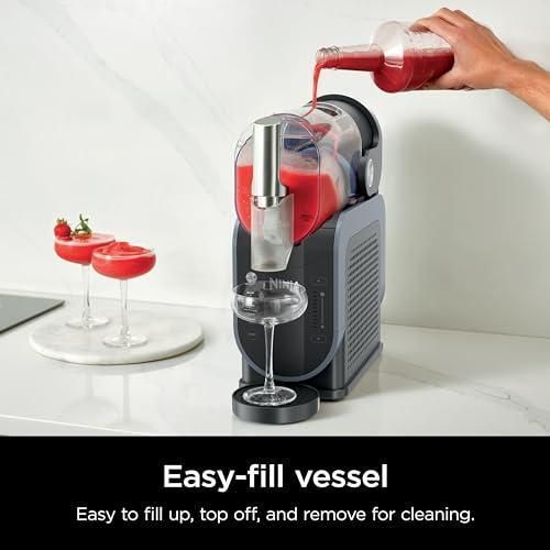 Ninja Slushi 5-in-1 Professional Frozen Drink Maker with 5 Preset Programs, 88oz FS301: Metal & Plas