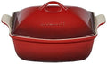 Le Creuset Heritage Stoneware 4.5 Quart Deep Baker with Lid - Cerise