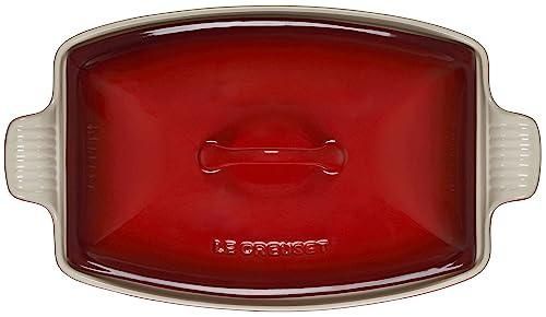 Le Creuset Heritage Stoneware 4.5 Quart Deep Baker with Lid - Cerise