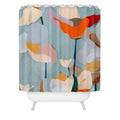Abstract Art Flowers Shower Curtain by ThingDesign - Society6