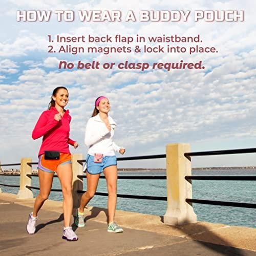 Running Buddy Magnetic Buddy Pouch - Beltless, Water-Resistant & Magnetic Closure