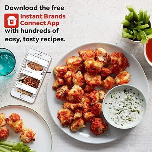 Instant Pot Vortex Plus Stainless Steel 6-in-1 Air Fryer with ClearCook and OdorErase, Silver