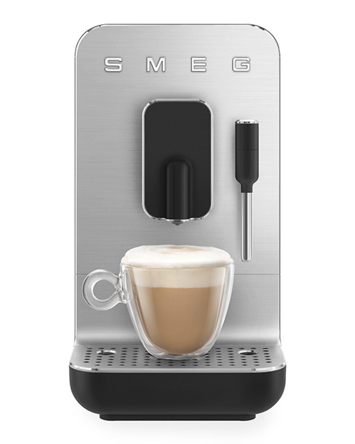 Smeg Fully Automatic Coffee Machine with Steam Wand - Black Matte
