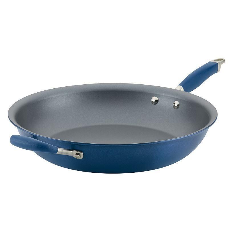 Anolon Advanced Home 14.5-in. Skillet with Helper Handle, Blue, 14"